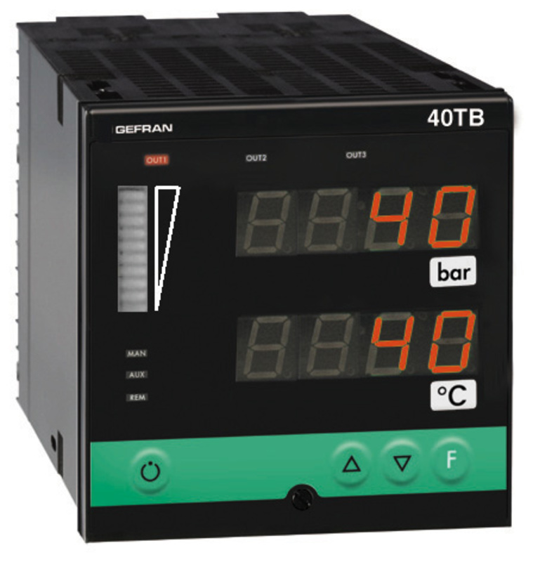 GEFRAN指示器和報警單元 Multichannel  40TB Indicator/Alarm Unit for temperature and pressure inputs, double display