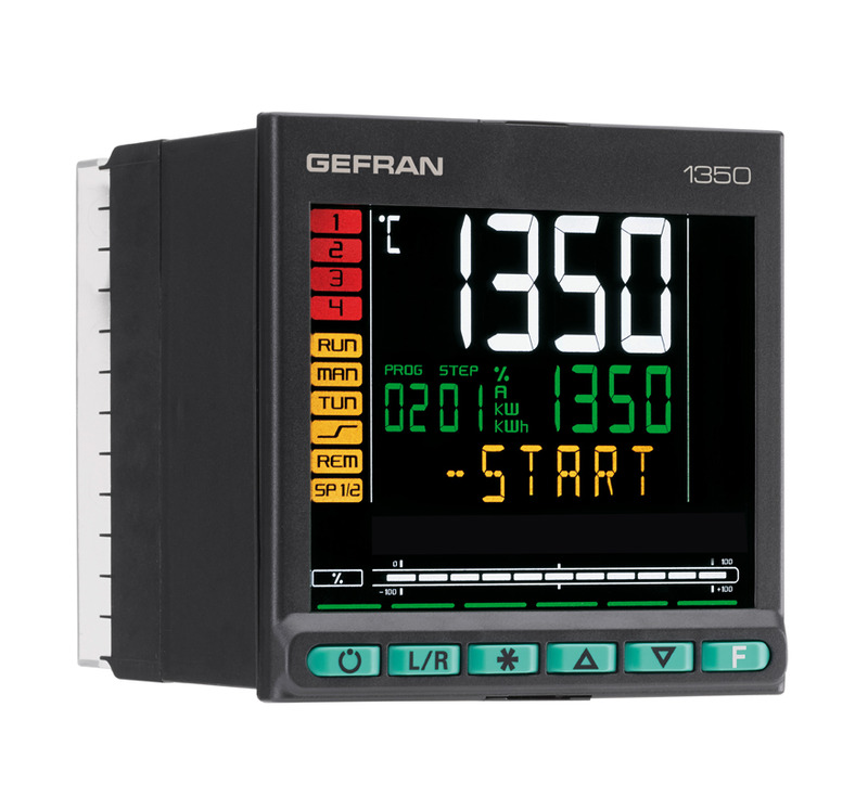 GEFRAN控制器-可編程單元 PID controllers for motorized valves 1350 Controller PID, 1/4 DIN